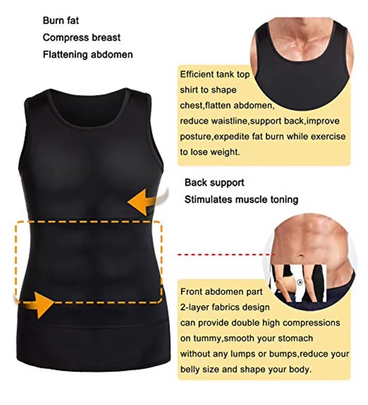 Mens Compression Sleeveless Jersey Fitness Clothes Training Tops Skinny gallery
