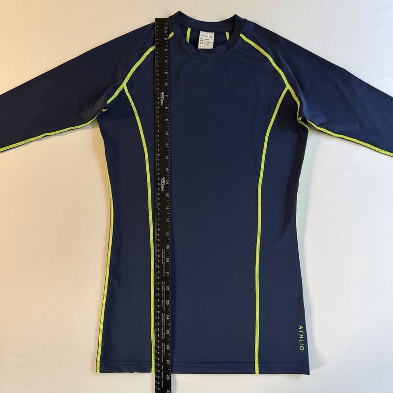 Athlio Compression Shirt Men S SLIM Contrast Stitching Performance Gym Shirt gallery