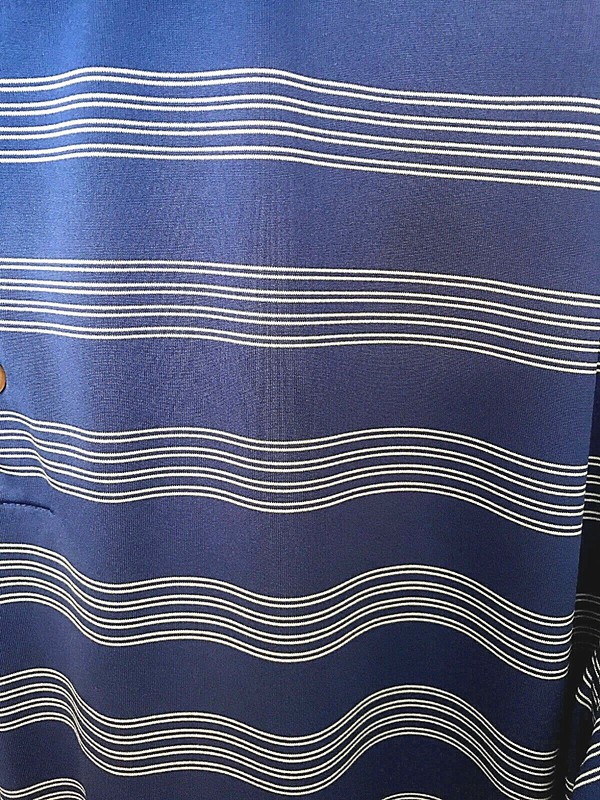Mens Nike Golf Tour Performance Royal Stripe Short Sleeve Dri-Fit Polo Shirt XL gallery