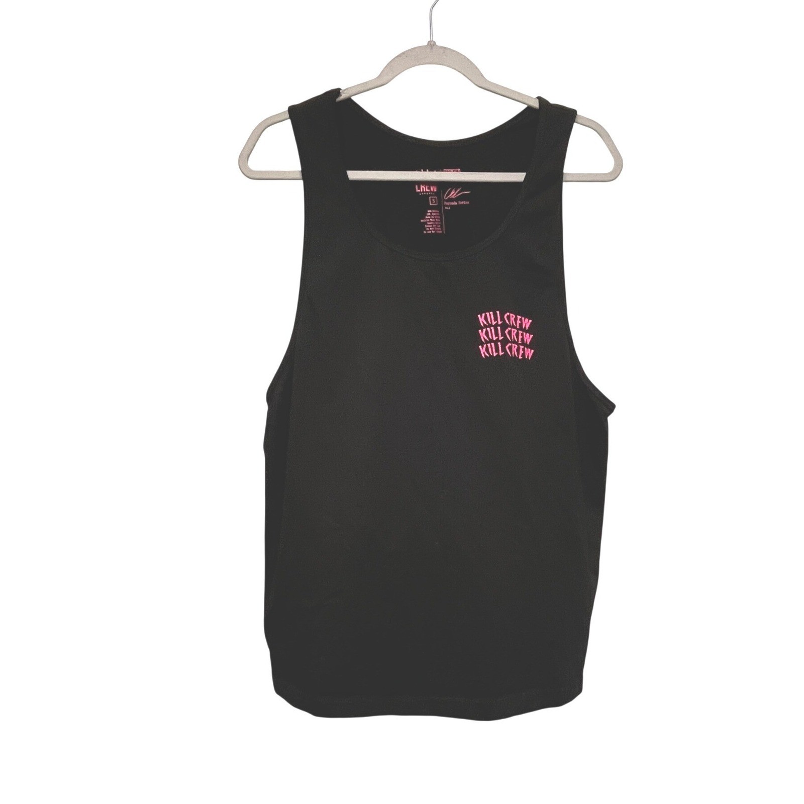 Kill Crew Porrada Series Vol 1 Tank Top Black Pink Wolf Graphic Mens Small gallery