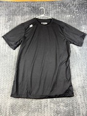 New Balance NB Dry T Shirt Mens L Black Crew Neck Running Performance Tech Tee