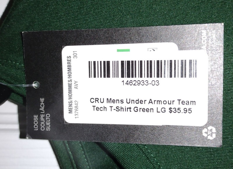 Cru Men's Under Armour Team Tech T-shirt Large Crunch Gym gallery