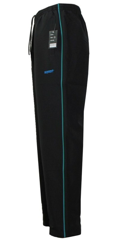 Airy light joggers, sports pants, training pants in cobalt blue & black Qmt4 gallery