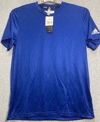 Adidas Men’s Clima Tech Sz Large Performance Tee Royal Blue NWT