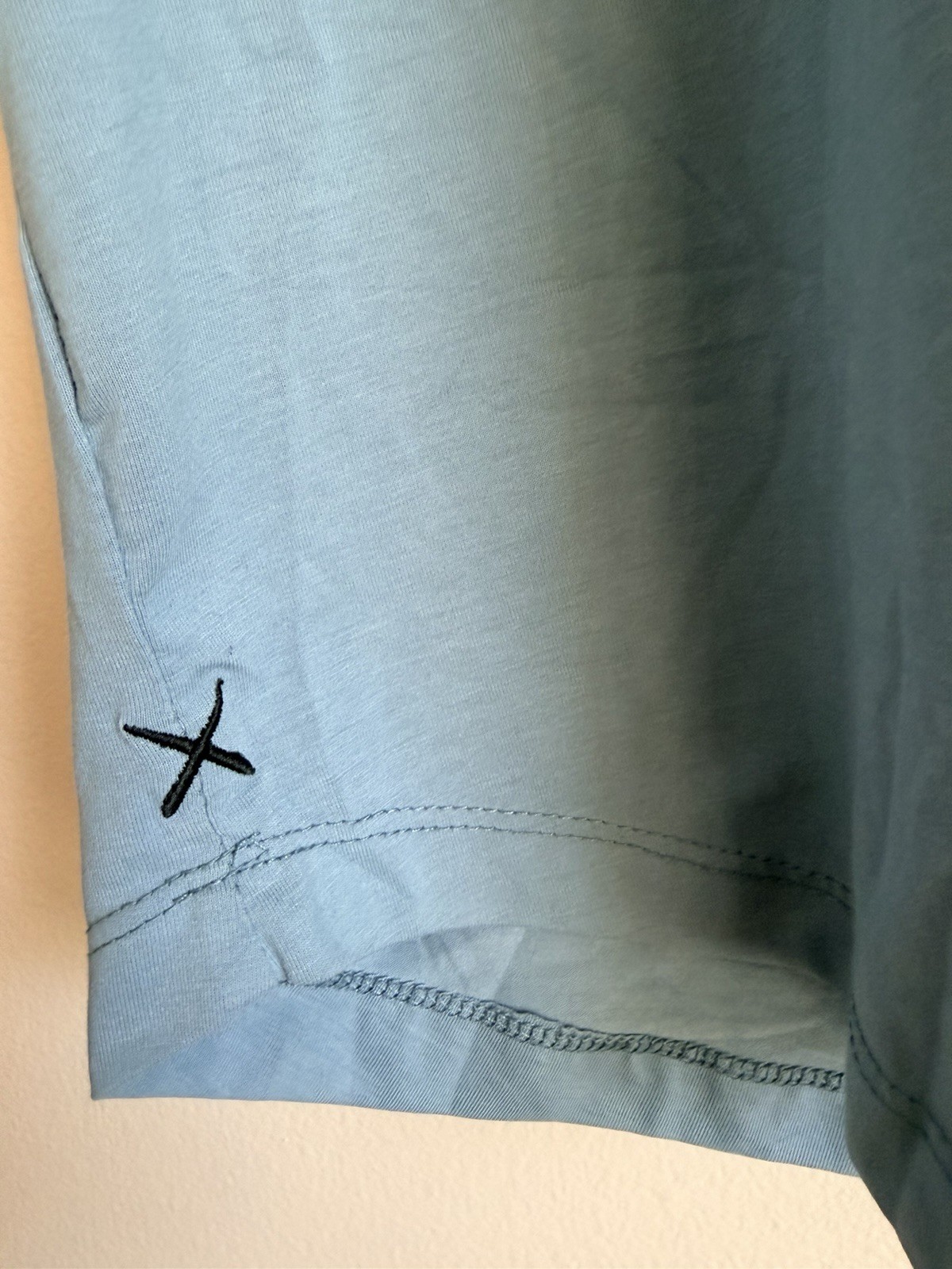 Cuts Clothing Classic Curve Hem Blue Short Sleeve Mens T Shirt Size M Medium gallery