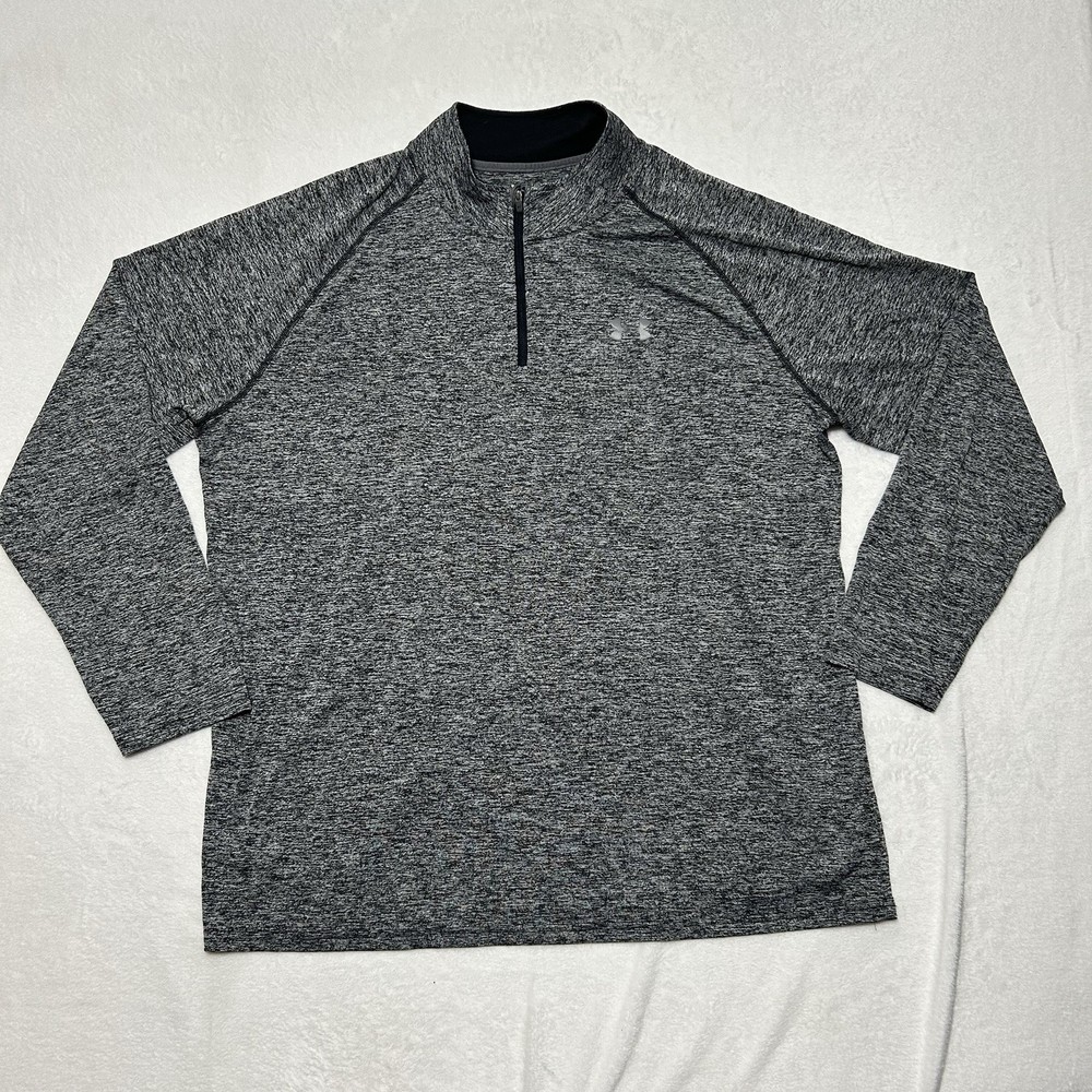 Under Armour 2XL Quarter Zip Heat Gear Loose Long Sleeve Thin Pullover