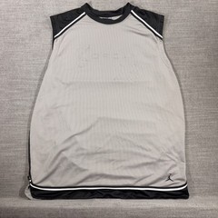 Jordan Basketball Jersey Mens XL Grey Black Excellent Sleeveless Jumpman 23