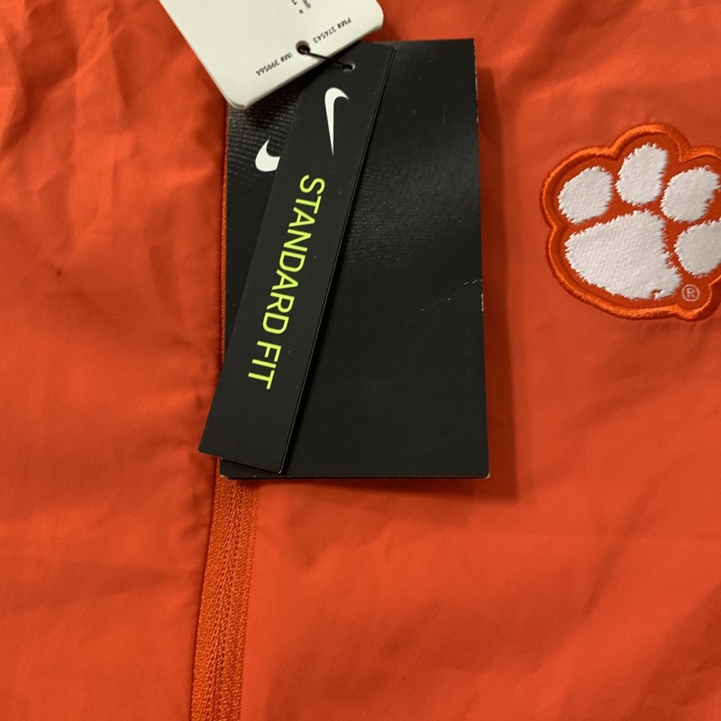 Nike Men's Orange Clemson Tigers Pullover 1/4 Zip Vented Shirt Size M gallery