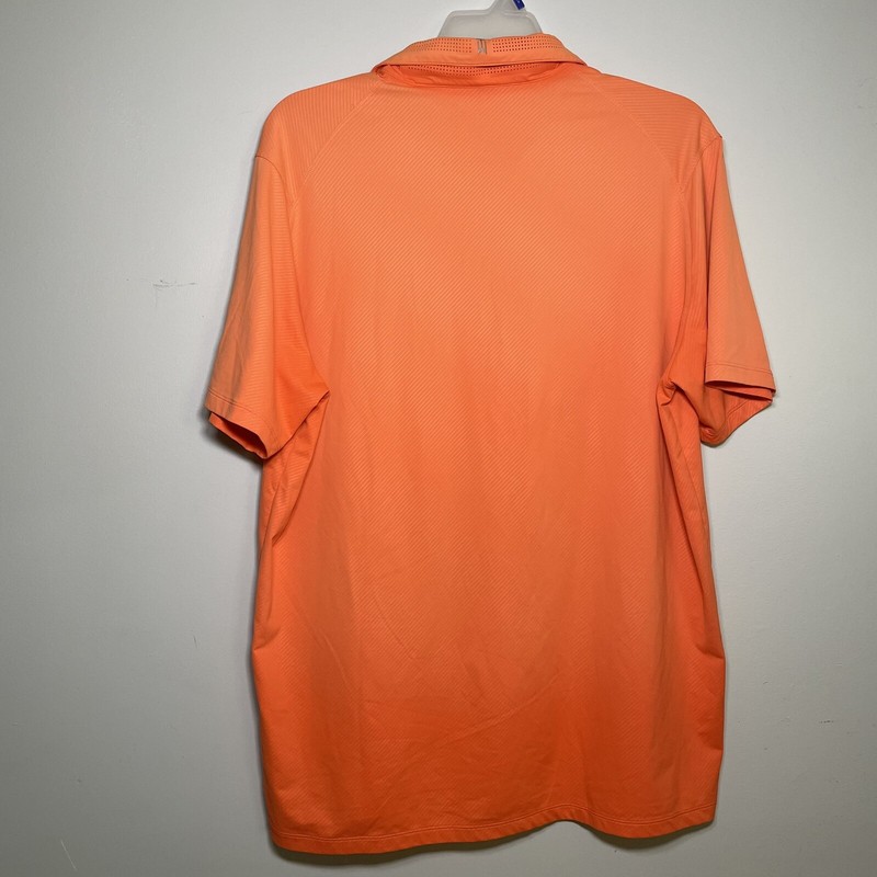 Nike Tiger Woods Collection Performance Dri-fit Polo Short Sleeve Mens XL Orange gallery