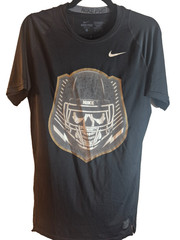 NIKE Pro Dri-Fit Compression Football Shirt 703094-010 SKULL Men’s XL fits M/L