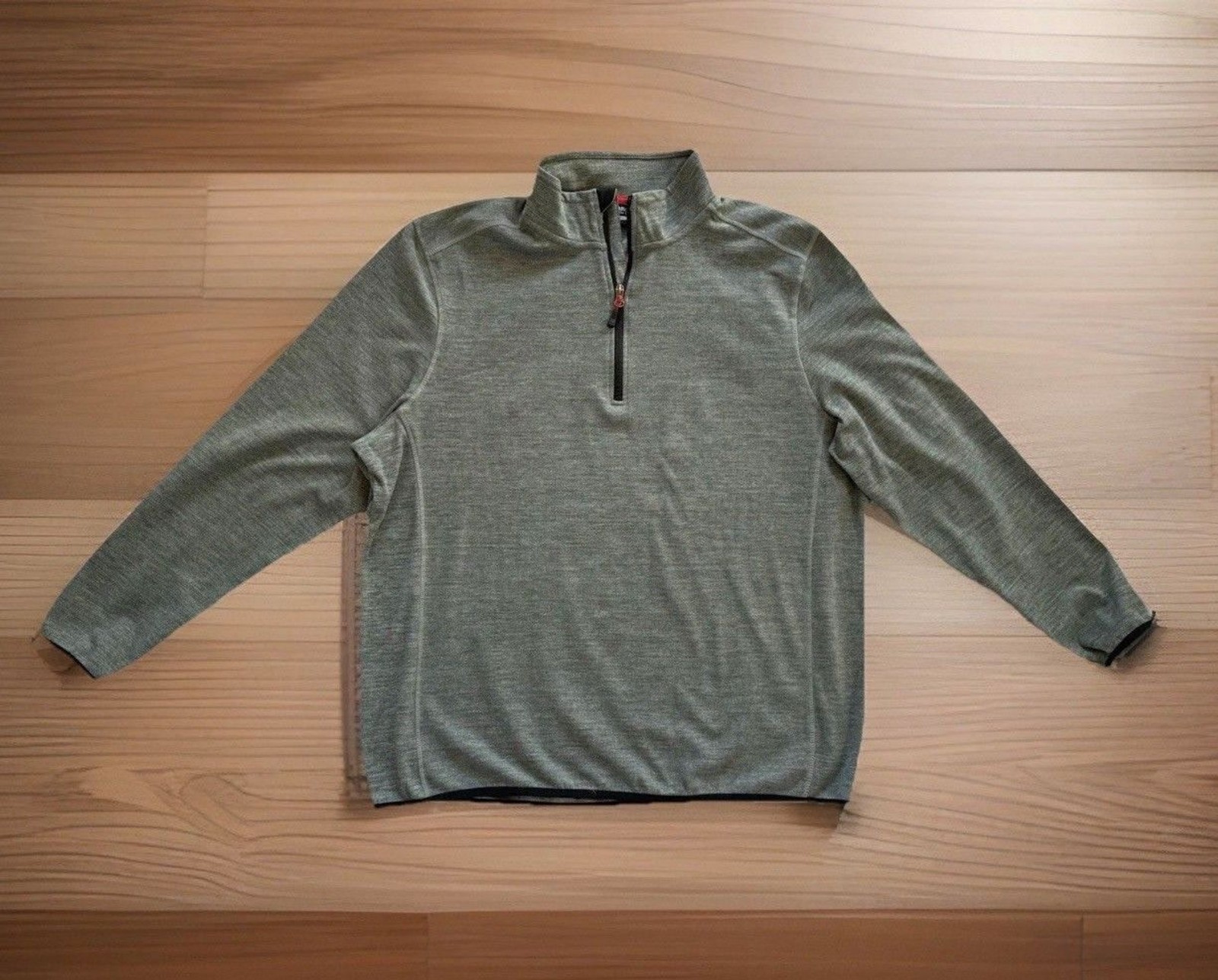 Avalanche Men's Size XL 1/4 Quarter Zip Pullover Long Sleeve Shirt Gray Winter gallery