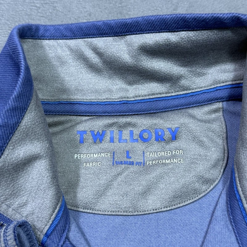 Twillory Quarter Zip Pullover Mens L Tailored Fit Performance Stretch Athleisure gallery