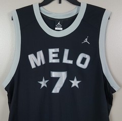 JORDAN MELO 7 CARMELO ANTHONY 2012 FLIGHT TEAM JERSEY BLACK 452269-011 SIZE 2XL