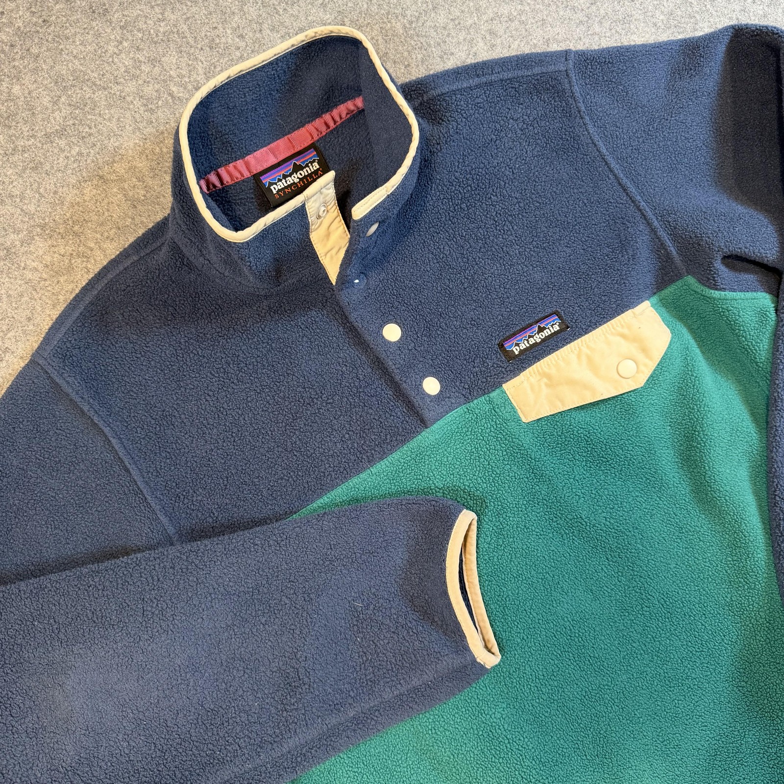Patagonia Synchilla Pullover Mens Medium Multicolor Snap-T Fleece Long Sleeve gallery