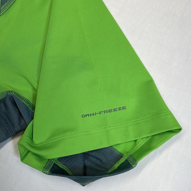Columbia Omni-Freeze Solar Polar Shirt Mens Med Lime Green Athletic Top Running gallery