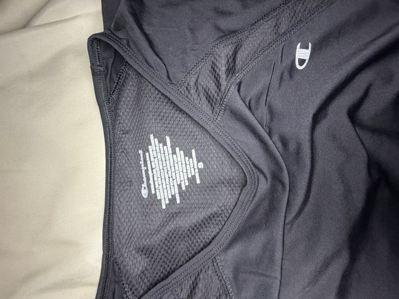 Champion Black Long Sleeve Lightweight Breathable T-Shirt Size S gallery
