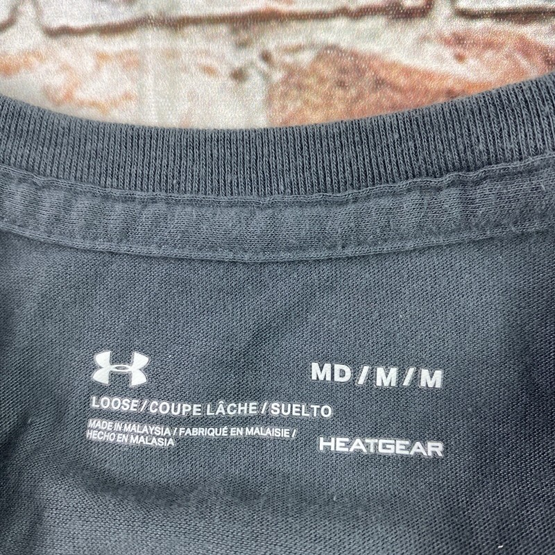 Under Armour Shirt Adult M Gray RealTree Hunter Athletic Workout Gym Tee Mens gallery