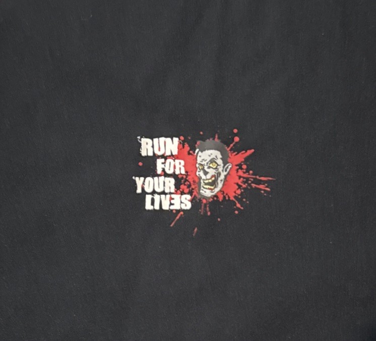 Men's XL WARWEAR Subaru Paintball Run for Your Lives ZOMBIE Athletic T Shirt gallery