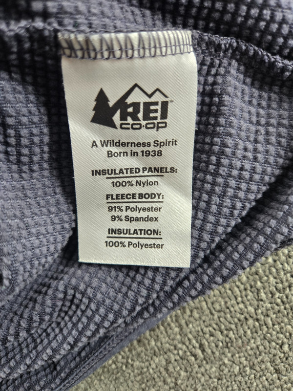 REI Co-Op Shirt Men's 3XL Swiftland Long Sleeve Grid Fleece Pullover Quick Dry gallery