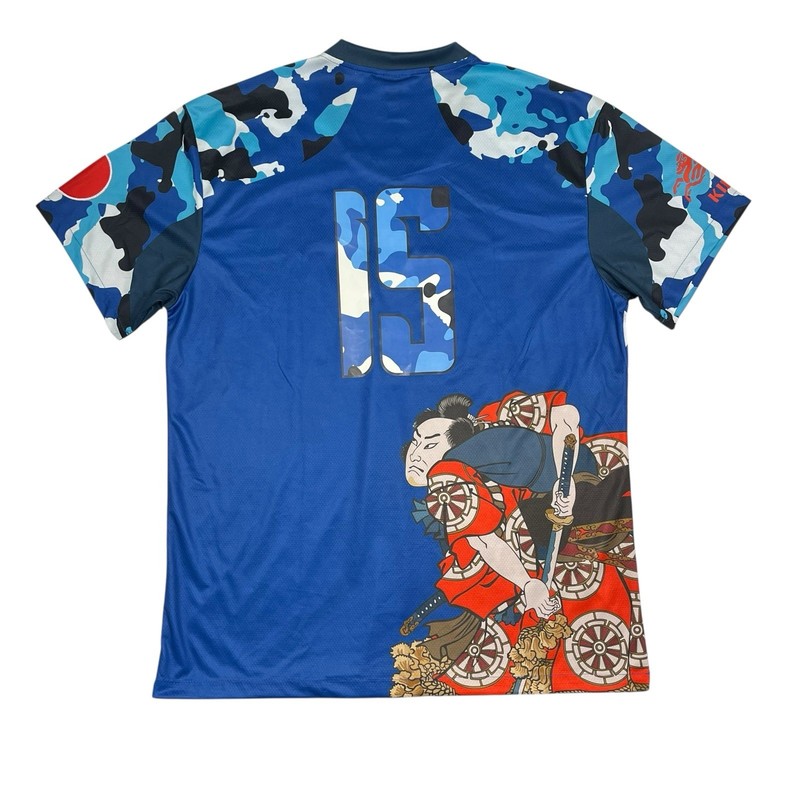 Japan Soccer Jersey Size XXL Camo Headgear Classics NWT World Cup Blue gallery