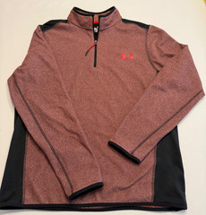 Under Armour Quarter Zip Cold Gear Large Maroon