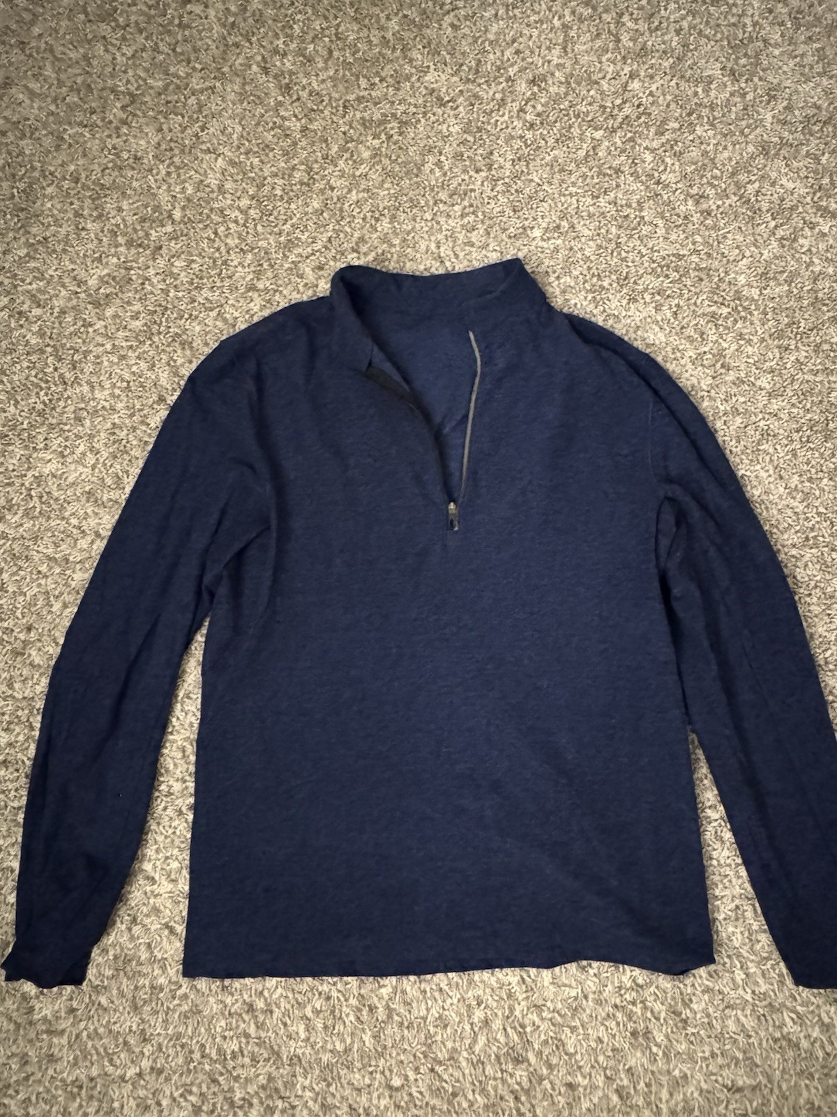 Lululemon Blue Soft Quarter zip Men Medium gallery