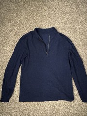 Lululemon Blue Soft Quarter zip Men Medium