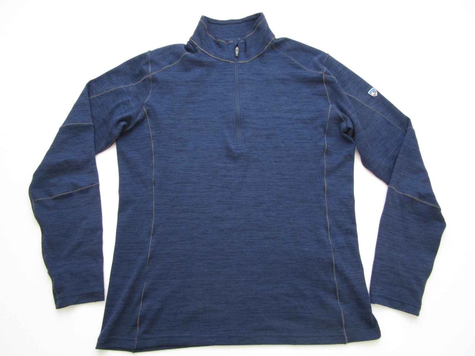 Mens Large Kuhl 1/4 zip pullover blue gallery