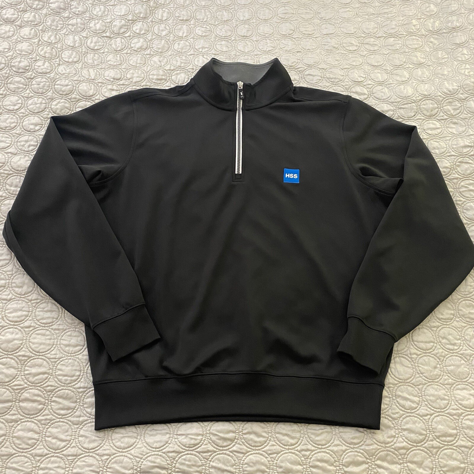 Fairway Green F&G Pullover Men's M Black Tech Golf 1/4 Zip Relaxed Logo gallery