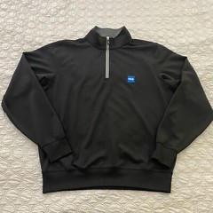 Fairway Green F&G Pullover Men’s M Black Tech Golf 1/4 Zip Relaxed Logo