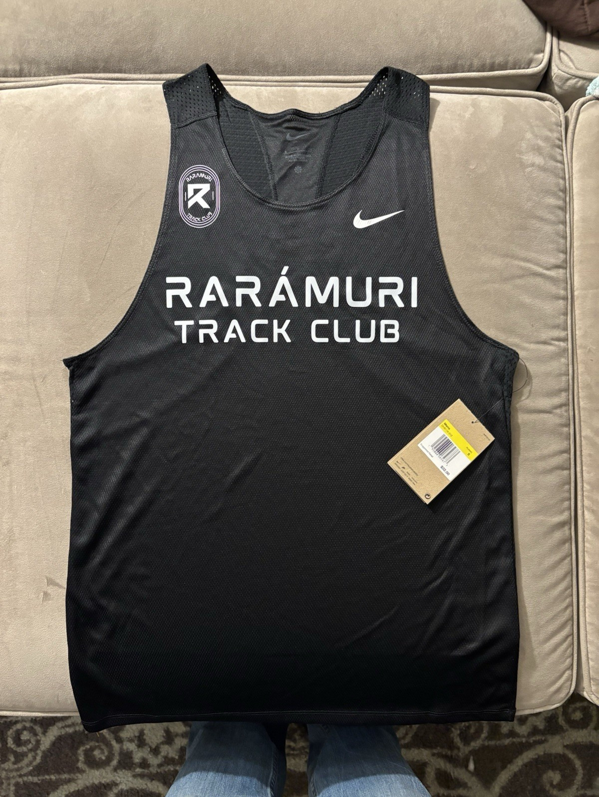 Nike Rarámuri Track Club Men's Black Running Tank Top S DH8114-012 gallery