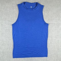 Alo Tank Top Mens Small Blue Sleeveless Seamless Lightweight Yoga Gym Athletic