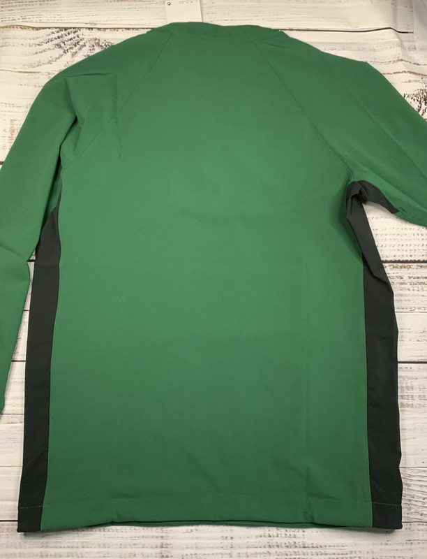 Nike Mens SMALL Green Baseball Training Pullover Jacket 1/2 Zip DO9174-341 gallery