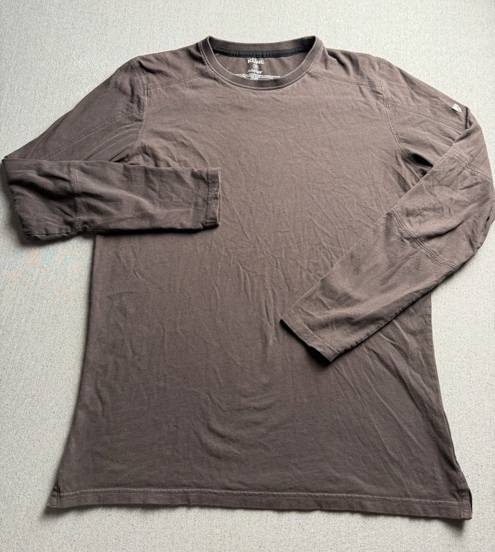Kuhl Shirt Mens M Brown Wildfibre Long Sleeve Organic Cotton Outdoors gallery