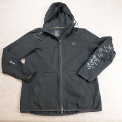 Roark Mens Shirt Medium Black Full Zip Hoodie Solid Run Amok