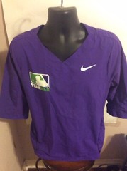 Nike Team MLB Baseball V-Neck Pullover Top Shirt Short Sleeve Mens Size Small
