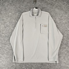 Columbia Shirt Mens 2XL Long Sleeve Gray 1/4 Zip Tee PFG Omni-Shade Lightweight