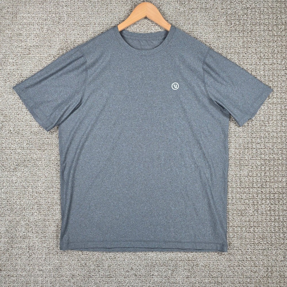 Vuori Mens Tradewind Performance Tee Grey Short Sleeve T-Shirt XL Short Sleeve