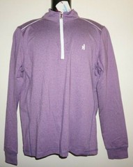 NEW Johnnie-O Lammie Amethyst Purple 1/4 Zipper Pullover Sz S