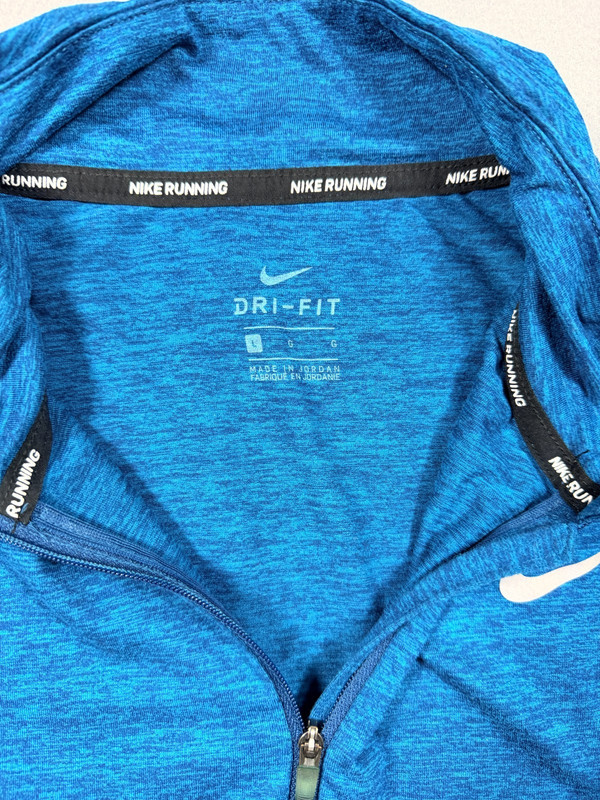 Nike Men's Dri-FIT Element Half-Zip Running Shirt in Blue Size Large gallery