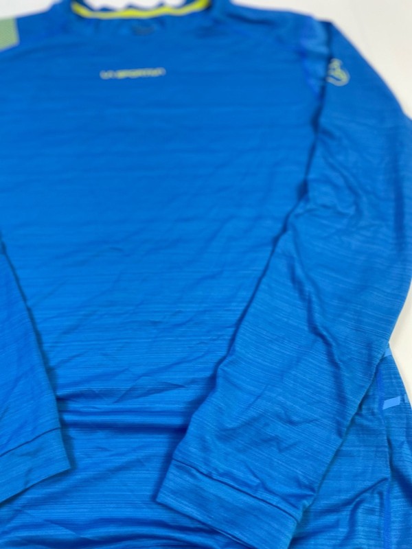 La Sportiva Tour Long Sleeve Men's Baselayer Shirt - Blue/Yellow gallery