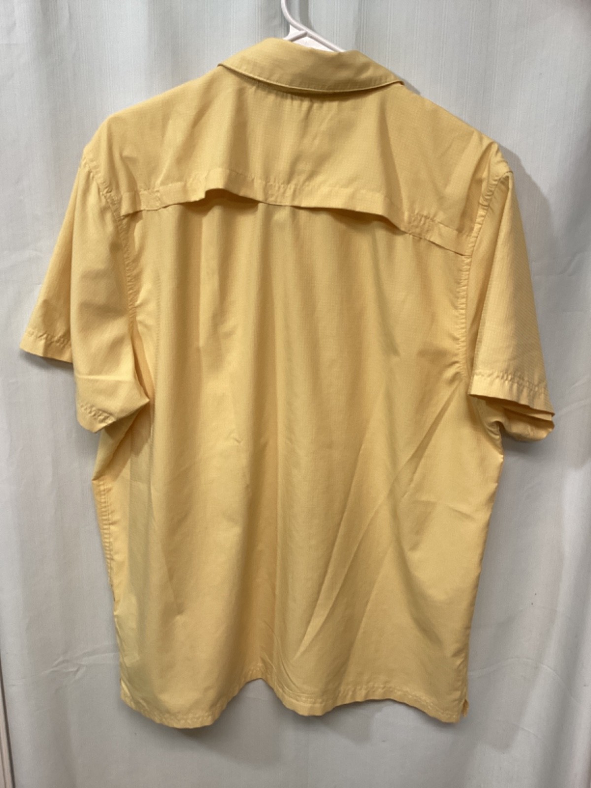 XCASTER Tallwoods Yellow Large Short Sleeve Polyester Activewear Fishing B6 gallery