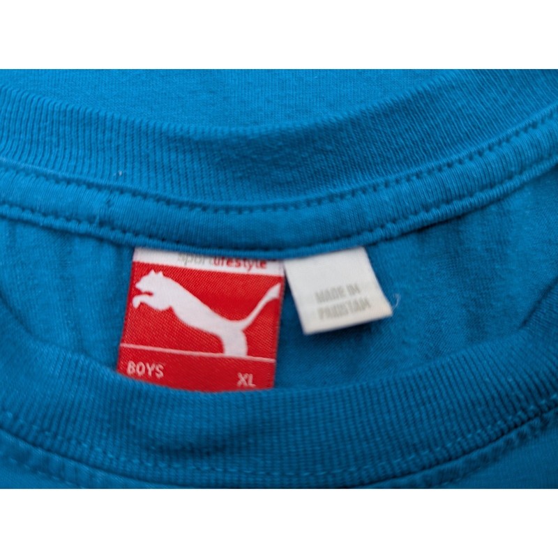 Boys Kids Puma Tank Turquoise Sz XL Summer Blue Teal gallery