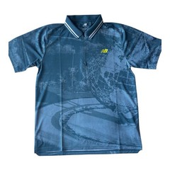 New Balance US Open Pro Issued Printed Tournament Men’s Tennis Polo Size Medium