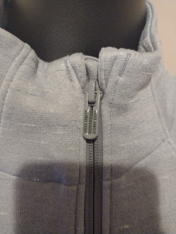 Under Armour ColdGear Loose Fit Gray Full Zip Jacket Men's Size Medium M gallery