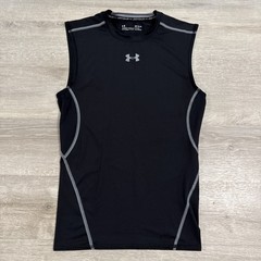 Under Armour HeatGear Compression Sleeveless Shirt Men’s Black Medium Tank Top