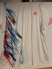 Adidas AdiZero ForMotion Tennis Crew Shirt Men’s XXL White