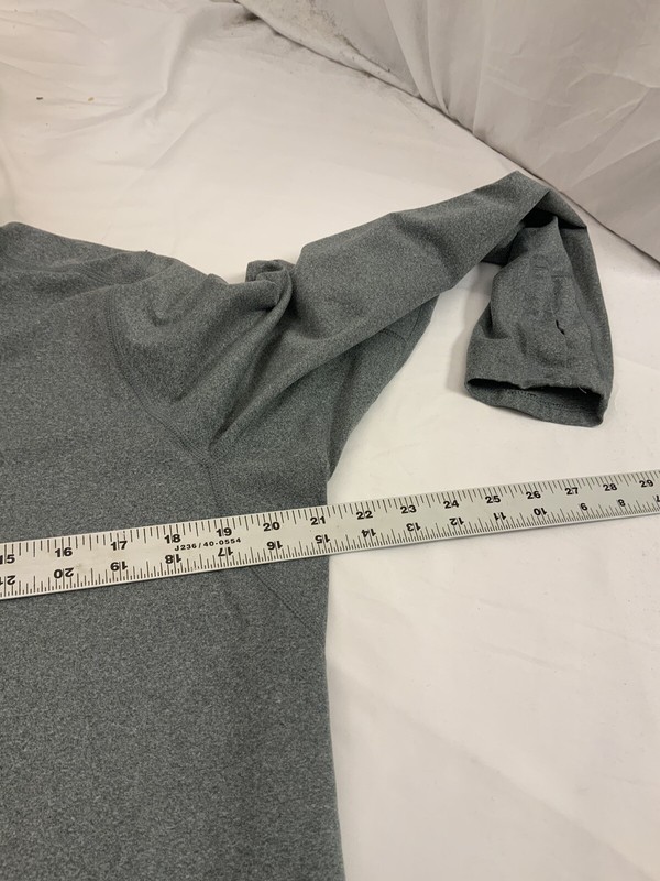 Nike 1/4 Zip Pullover M Gray Running Long Sleeve Polyester Stretch YGI V1-447 gallery