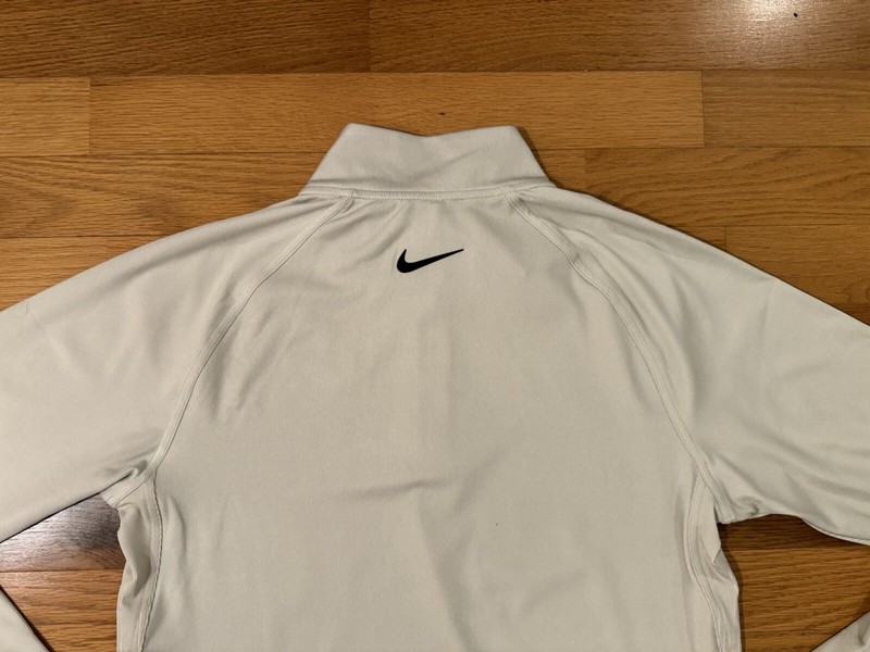New S Nike Tour Dri-FIT ADV 1/2 Zip Long Sleeve Golf Top Light Bone FD5833-072 gallery