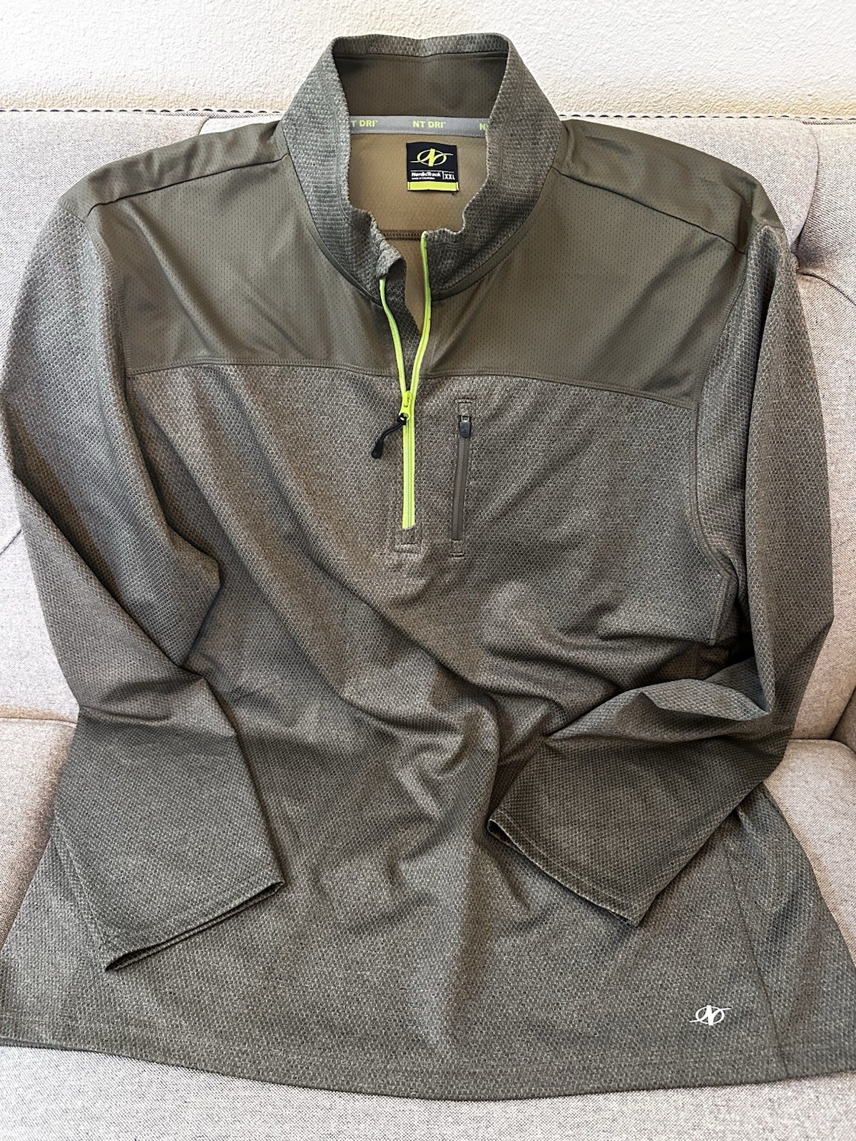 NordicTrack Mens Quarter Zip Pullover XXL. NWOT gallery